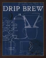 Coffee Blueprint III Indigo #15941 Coffee Blueprint III Indigo #15941