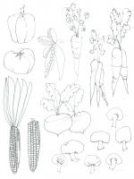 Line Art Veggies Crop #26102-12x16 Line Art Veggies Crop #26102-12x16