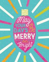 Festive Holiday Light Bulb Merry and Bright v2 #37718