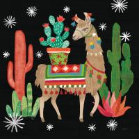 Lovely Llamas III Christmas Black #43977