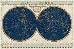 Torkingtons World Map Indigo Globes #44846 Torkingtons World Map Indigo Globes #44846