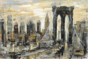 Brooklyn Bridge Gray and Gold #44892