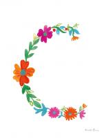 Floral Alphabet Letter III #45480