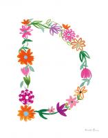 Floral Alphabet Letter IV #45481 Floral Alphabet Letter IV #45481