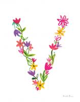 Floral Alphabet Letter XXII #45499 Floral Alphabet Letter XXII #45499
