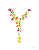 Floral Alphabet Letter XXV #45502