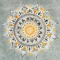 Mandala Delight I Yellow Grey #45668