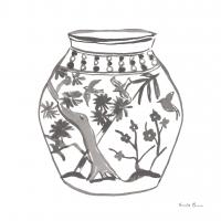 Chinoiserie VII Gray #45966-14x14 Chinoiserie VII Gray #45966-14x14