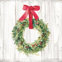Woodland Holidays Wreath no Bird White #47613