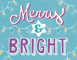 Merry and Bright Aqua #47938-14x11 Merry and Bright Aqua #47938-14x11