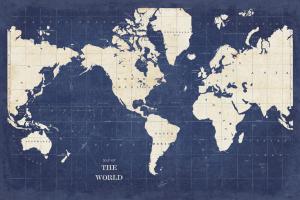 Blueprint World Map - No Border #48400