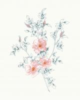 Flowers on White II Contemporary Bright #48801