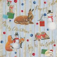 Christmas Critters Bright Pattern IVA #49206 Christmas Critters Bright Pattern IVA #49206