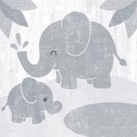 Safari Fun Elephant Gray no Border #49895