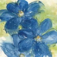 Starlight Clematis I #50155-18x18 Starlight Clematis I #50155-18x18