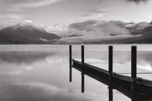 Lake McDonald Dock BW #50227 Lake McDonald Dock BW #50227