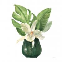 Tropical Leaves I on White #50324 Tropical Leaves I on White #50324