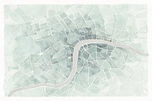Watercolor Wanderlust London Mint #50413 Watercolor Wanderlust London Mint #50413