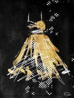 Gold Dress White Dots Two #52868 Gold Dress White Dots Two #52868