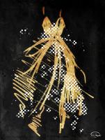 Gold Dress White Dots Three #52869 Gold Dress White Dots Three #52869
