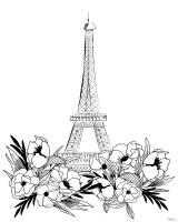 Eiffel BlackWhite #53127 Eiffel BlackWhite #53127