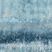 Rain Abstract III Blue Silver #54049