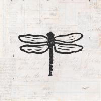 Dragonfly Stamp BW #54280