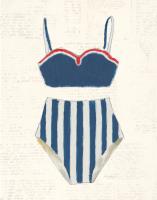Retro Swimwear III Newsprint #54338 Retro Swimwear III Newsprint #54338