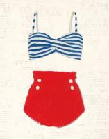 Retro Swimwear IV Newsprint #54339