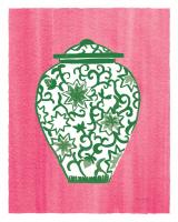 Chinoiserie III Green Watercolor #55319 Chinoiserie III Green Watercolor #55319
