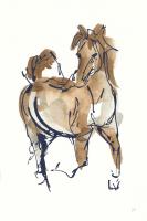Sketchy Horse V Navy #56046 Sketchy Horse V Navy #56046