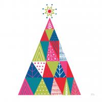 Geometric Holiday Trees I Bright #56252