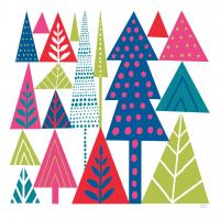 Geometric Holiday Trees II Bright #56254