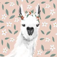 Delightful Alpacas I Floral Crop #58402