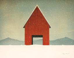 Red Barn Winter #58423