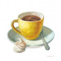 Wake Me Up Coffee IV on White #58850 Wake Me Up Coffee IV on White #58850