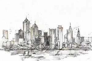 Skyline Sketches III No Words Flowers #59331 Skyline Sketches III No Words Flowers #59331