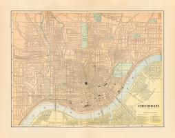 Map of Cincinnati #59386