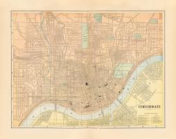 Map of Cincinnati #59386 Map of Cincinnati #59386