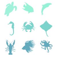 Ombre Sea Creatures #90964