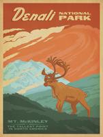 VINTAGE DENALI NATIONAL PARK MOOSE #JOEAND 116276 VINTAGE DENALI NATIONAL PARK MOOSE #JOEAND 116276