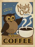 VINTAGE ADVERTISING NIGHT OWL COFFEE #JOEAND 116837 VINTAGE ADVERTISING NIGHT OWL COFFEE #JOEAND 116837