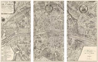 Plan dela Ville de Paris 1715 #AP6033