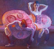 Seated Dancers in Rose #82214