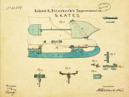 Ice Skates, 1867- Antique II #BE113008
