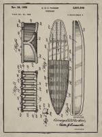 Surfboard, 1948-Gray #BE113009 Surfboard, 1948-Gray #BE113009