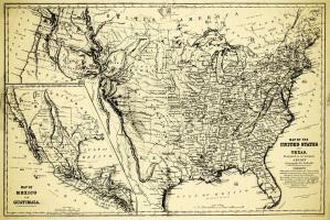 Map of Mexico and Guatimala #BE113624