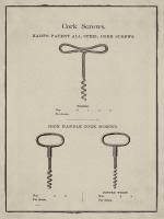 Cork Screw Patent #BE113857