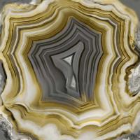 Agate in Gold & Grey II #DLC112356 Agate in Gold & Grey II #DLC112356