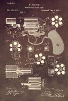 Revolving Firearm, 1881-Brown #DSP112893 Revolving Firearm, 1881-Brown #DSP112893